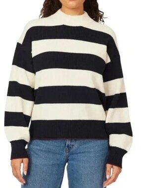 Scotch & Soda Women's Mock Neck Wide Sleeve Knit Sweater